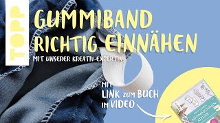 Nähen für Anfänger Gummizug richtig einnähen [upl. by Aysa188]