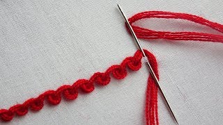 basic hand embroidery tutorial Scroll Stitch [upl. by Doig137]