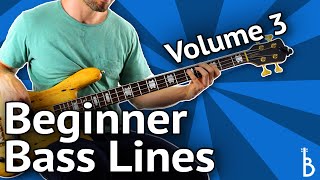 Beginner Bass Lines  Guaranteed To Impress Volume 3 [upl. by Akyeluz]