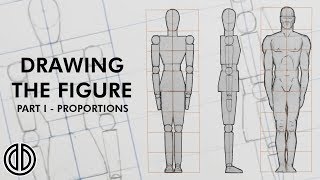 Drawing the Human Figure  Proportions  Tutorial PART I [upl. by Modesta]