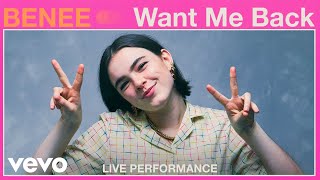 BENEE  “Want Me Back” Live Performance  Vevo [upl. by Ettenwahs633]