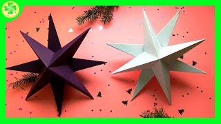 Jak zrobić  Świąteczna gwiazdka 3D  How to make a Christmas 3D Star [upl. by Lise403]