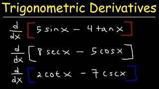 Derivatives of Trigonometric Functions [upl. by Watkins569]