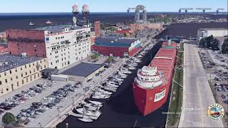 Google Earth DuluthSuperior Harbor Tour [upl. by Muncey]