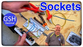 How To Terminate Connect Up a Twin Socket Outlet BS 1363 How to Wire a Double Socket [upl. by Ymmak118]