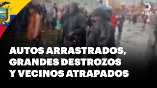 🚨🇪🇨 Graves inundaciones en Quito  DNews [upl. by Ahseiyk]