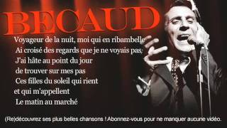 Gilbert Bécaud  Les marchés de Provence  Paroles Lyrics [upl. by Nylekcaj328]