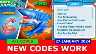 NEW CODES Banshie Event Weapon Fighting Simulator ROBLOX  ALL CODES  JANUARY 27 2024 [upl. by Buhler]