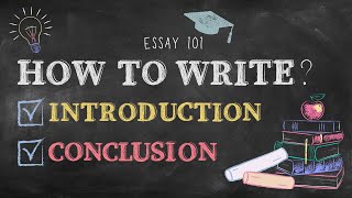 Essay Help  How To Write Introduction amp Conclusion [upl. by Hanikehs634]