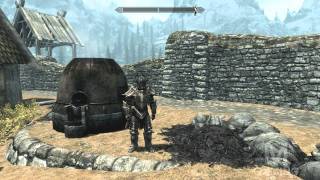 SKYRIM HOW TO Craft DAEDRIC ARMOR [upl. by Annanhoj669]