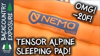 Tensor Alpine Insulated Ultralight Sleeping Pad  Nemo Equipment [upl. by Boynton866]