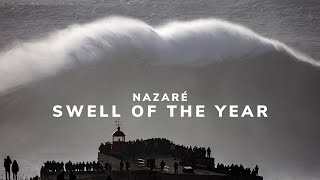 Nazaré BIGGEST Swell of the Year [upl. by Elwira]