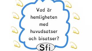 Huvudsats  bisats  och INTE Sfi [upl. by Shiekh]