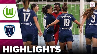 Wolfsburg vs FC Paris  Highlights  UEFA Womens Champions League Qualification 18102023 [upl. by Enyak330]