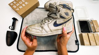 Air Jordan 1 Shoe Cleaning Tutorial [upl. by Lai]