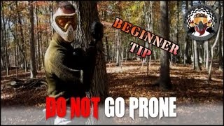 How to play paintball Beginner Paintball Tip  Dont Go Prone [upl. by Tybalt]