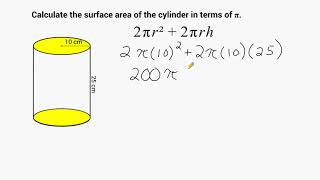 Surface Area Of A Cylinder [upl. by Gati]