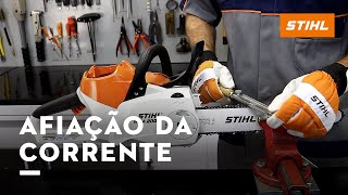 Como afiar corrente da sua motosserra [upl. by Chadburn235]