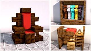 Minecraft 30 Medieval Interior Build Ideas and Hacks [upl. by Ilrebmyk937]