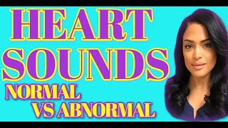 HEART SOUNDS NORMAL VS ABNORMAL AUDIO [upl. by Chavey]