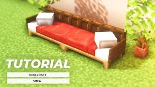 Minecraft Easy How to make a stylish sofaTutorial [upl. by Aiseneg]