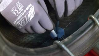 Puncture repair with REMA TIP TOP MINICOMBI [upl. by Ayoted]