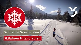 Skifahren und Langlaufen in Graubünden [upl. by Noxaj]