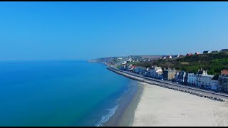 La côte de BoulogneSurMer  Visite guidée en drone 4K [upl. by Roon798]