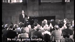 Tom Lehrer Full Copenhagen Performance [upl. by Madelena649]