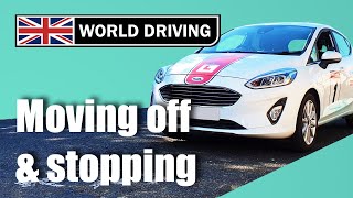 How To Move Off amp Stop in a Manual Car  1st Driving Lesson [upl. by Sivehc]