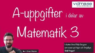 LIVESÄNDNING Auppgifter i Matematik 3 [upl. by Lubeck]