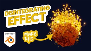 How to Create a Disintegration Effect in Blender [upl. by Nitsew]