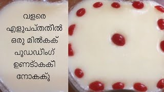 milk pudding using china grass malayalam മിൽക്ക് പുഡ്ഡിംഗ് [upl. by Aliled]