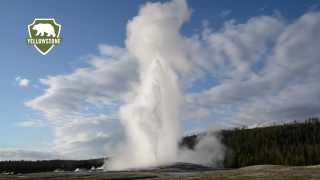 Old Faithful Geyser in Yellowstone National Park [upl. by Intruoc]