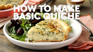 How to Make a Basic Quiche  Extra Sharp  Real Simple [upl. by Dmitri]