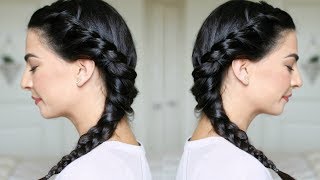 Side Braid Hair Tutorial For Beginners [upl. by Mcginnis]