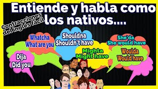 😀30 contracciones de los NativosCONTRACCIONES EN INGLÉS más usadas 👀  INFORMALES Y COTIDIANAS 🎯 [upl. by Atinob]