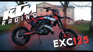 KTM EXC 125 TUNING STORY I Supermoto Dream Bike [upl. by Heddi22]