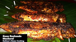 Goan Fish Fry  Bangda Fish Fry  Goan Recheado Masala  Recheado mackerel  Stuffed mackerel [upl. by Noremac]