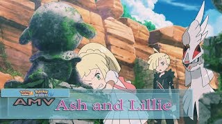 Ash steals Lillies heart when save Lusamine  Pokemon AMV [upl. by Ronal969]