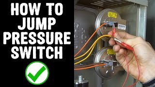 How to Jump Pressure Switch on Furnace [upl. by Anirtac542]