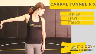 Median Nerve Mobilization Stretch Carpal Tunnel Exercise [upl. by Lizette]