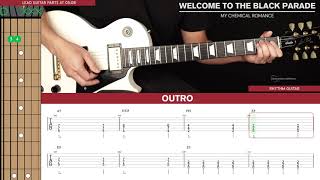 Welcome To The Black Parade Guitar Cover My Chemical Romance 🎸Tabs  Chords [upl. by Doraj]