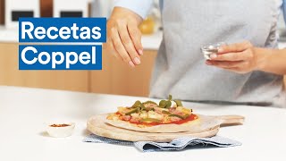 Receta Pizza casera en sartén  Coppel [upl. by Eilla756]