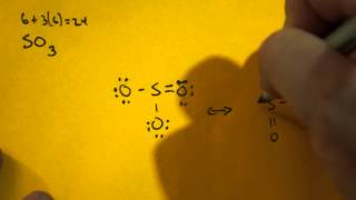 Lewis Dot Structure of SO3 Sulfur Trioxide [upl. by Atiugal910]