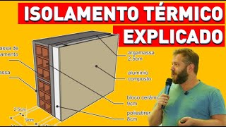 Conforto Ambiental Arquitetura  Isolamento Térmico Explicado [upl. by Adnahsed]