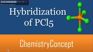 Hybridization of PCl5  Molecular Geometry  IIT JEE NEET CBSE [upl. by Lennahs]