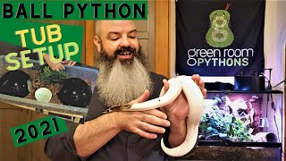 Ball Python Tub Setup 2021 [upl. by Sivi]