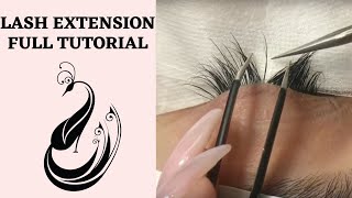 Eyelash Extensions 101  Full Tutorial on Application [upl. by Bernadine]