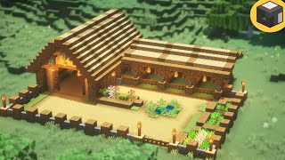 Minecraft How to build BARN in Minecraft  Minecraft Building Ideas [upl. by Bellew428]